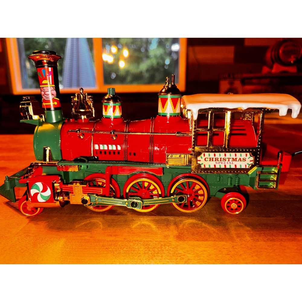 New Bright Christmas Special Train Set Vintage Musical Pump Car No 183 Battery